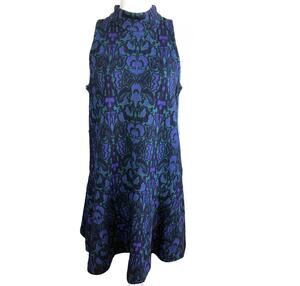 Free People Sleeveless Blue Green Dress Medium